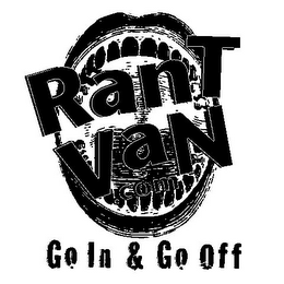 RANT VAN .COM GO IN & GO OFF logo
