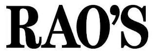 RAO'S logo