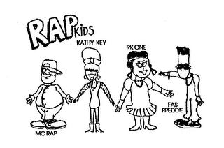 RAP KIDS MC RAP KATHY KEY RK ONE FAS' FREDDIE logo