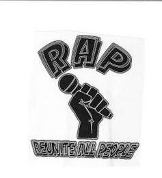 RAP REUNITE ALL PEOPLE logo