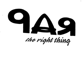 RAP THE RIGHT THING logo