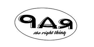 RAP THE RIGHT THING logo
