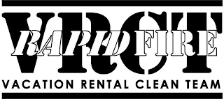RAPID FIRE VACATION RENTAL CLEAN TEAM VRCT logo