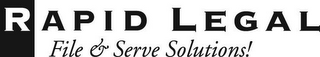 RAPID LEGAL FILE & SERVE SOLUTIONS! logo