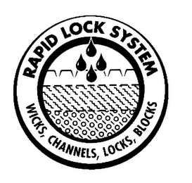 RAPID LOCK SYSTEM WICKS, CHANNELS, LOCKS, BLOCKS logo
