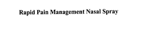 RAPID PAIN MANAGEMENT NASAL SPRAY logo