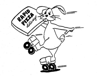 RAPID PIZZA DELIVERY logo