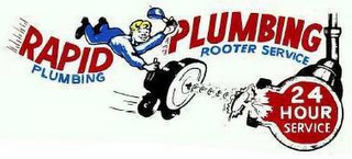 RAPID PLUMBING PLUMBING ROOTER SERVICE 24 HOUR SERVICE logo