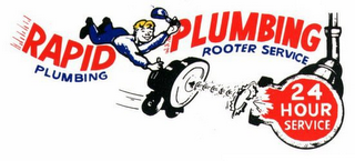 RAPID PLUMBING PLUMBING ROOTER SERVICE 24 HOUR SERVICE logo