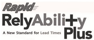 RAPID RELYABILITY PLUS A NEW STANDARD FOR LEAD TIMES logo