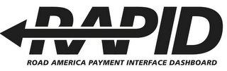 RAPID ROAD AMERICA PAYMENT INTERFACE DASHBOARD logo