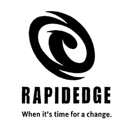 RAPIDEDGE WHEN IT'S TIME FOR A CHANGE. logo