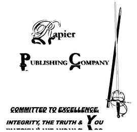RAPIER PUBLISHING COMPANY COMMITTED TO EXCELLENCE, INTEGRITY, THE TRUTH & YOU logo