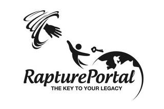 RAPTUREPORTAL THE KEY TO YOUR LEGACY logo