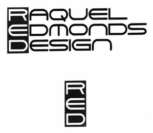 RAQUEL EDMONDS DESIGN RED logo