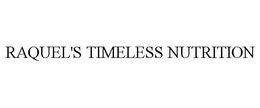 RAQUEL'S TIMELESS NUTRITION logo