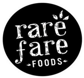 RARE FARE FOODS logo
