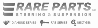 RARE PARTS INC. STEERING & SUSPENSION DIAMOND SERIES FAB SERIES G2 NEXT GEN logo