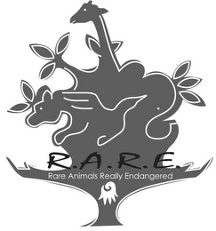 R.A.R.E. RARE ANIMALS REALLY ENDANGERED logo