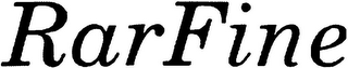 RARFINE logo