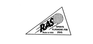 RAS SPORTS PLAYWEAR FOR KDS MADE IN USA logo
