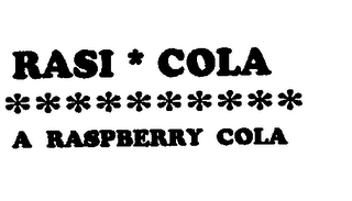 RASI COLA A RASPBERRY COLA logo