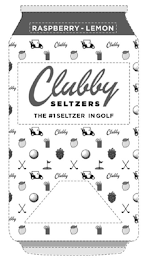 RASPBERRY-LEMON CLUBBY SELTZERS THE #1 SELTZER IN GOLF logo