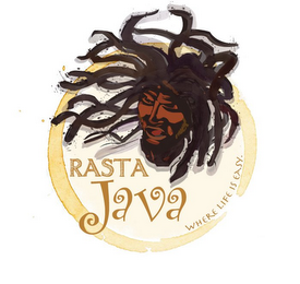 RASTA JAVA WHERE LIFE IS EASY. logo
