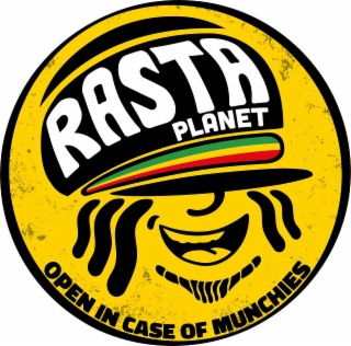 RASTA PLANET OPEN IN CASE OF MUNCHIES logo