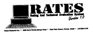 RATES RATING AND TECHNICAL EVALUATION SYSTEM VERSION 1.0 logo