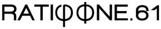 RATIO ONE.61 logo