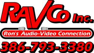 RAVCO INC. RON'S AUDIO VIDEO CONNECTION 386-793-3380 logo