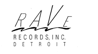 RAVE RECORDS, INC. DETROIT logo