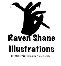RAVEN SHANE ILLUSTRATIONS BRINGING YOUR IMAGINATION TO LIFE logo