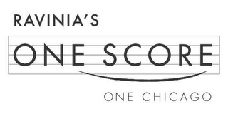RAVINIA'S ONE SCORE ONE CHICAGO logo