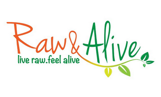 RAW & ALIVE LIVE RAW.FEEL ALIVE logo