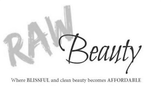 RAW BEAUTY - WHERE BLISSFUL AND CLEAN BEAUTY BECOMES AFFORDABLE logo