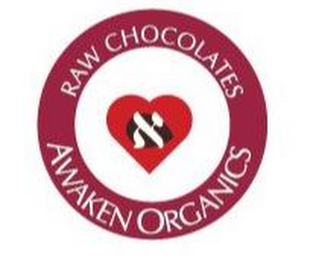 RAW CHOCOLATES AWAKEN ORGANICS logo