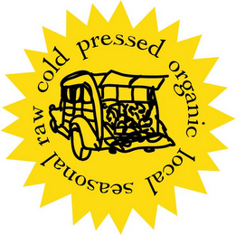 RAW COLD PRESSED ORGANIC LOCAL SEASONAL logo