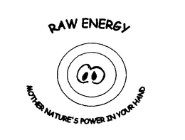 RAW ENERGY MOTHER NATURE'S POWER IN YOUR HAND logo