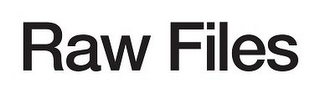 RAW FILES logo