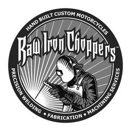RAW IRON CHOPPERS HAND BUILT CUSTOM MOTORCYCLES PRECISION WELDING · FABRICATION · MACHINING SERVICES logo