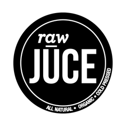 RAW JUCE ALL NATURAL · ORGANIC · COLD PRESSED logo