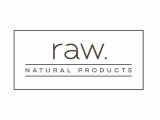 RAW. NATURAL PRODUCTS logo