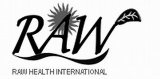 RAW RAW HEALTH INTERNATIONAL logo