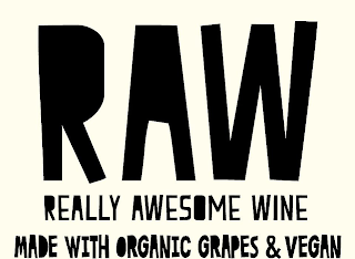 RAW REALLY AWESOME WINE MADE WITH ORGANIC GRAPES & VEGAN logo