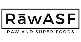RAWASF RAW AND SUPER FOODS logo