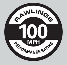 RAWLINGS PERFORMANCE RATING 100 MPH logo