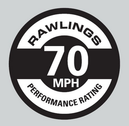 RAWLINGS PERFORMANCE RATING 70 MPH logo