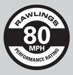 RAWLINGS PERFORMANCE RATING 80 MPH logo